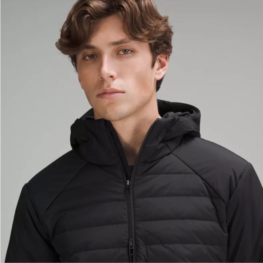 Lululemon Down for It All Black Hoodie Jacket- Extra Large - Picture 3 of 15